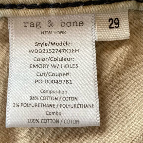 rag & bone Blue Distressed Skinny Jeans - Picture 13 of 15